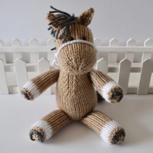 Henry the horse knitted toy